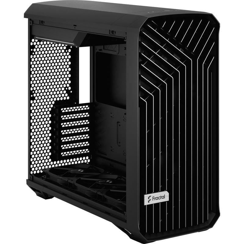 Afbeelding laden in galerijviewer, Fractal design torrent black solid midi tower behuizing (zwart | 2x usb-a | 1x usb-c)
