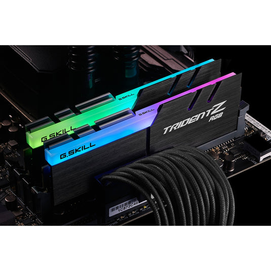 G.skill 32 gb ddr4-3200 (2x 16 gb) werkgeheugen (zwart, f4-3200c16d-32gtzr, xmp 2.0)