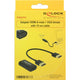 Delock hdmi a (female) > vga (female) adapter (zwart, 0,15 meter)