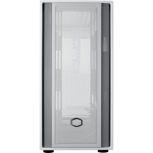 Cooler master masterbox 600 lite midi tower behuizing (wit | 2x usb-a | 1x usb-c | rgb | tempered glass)