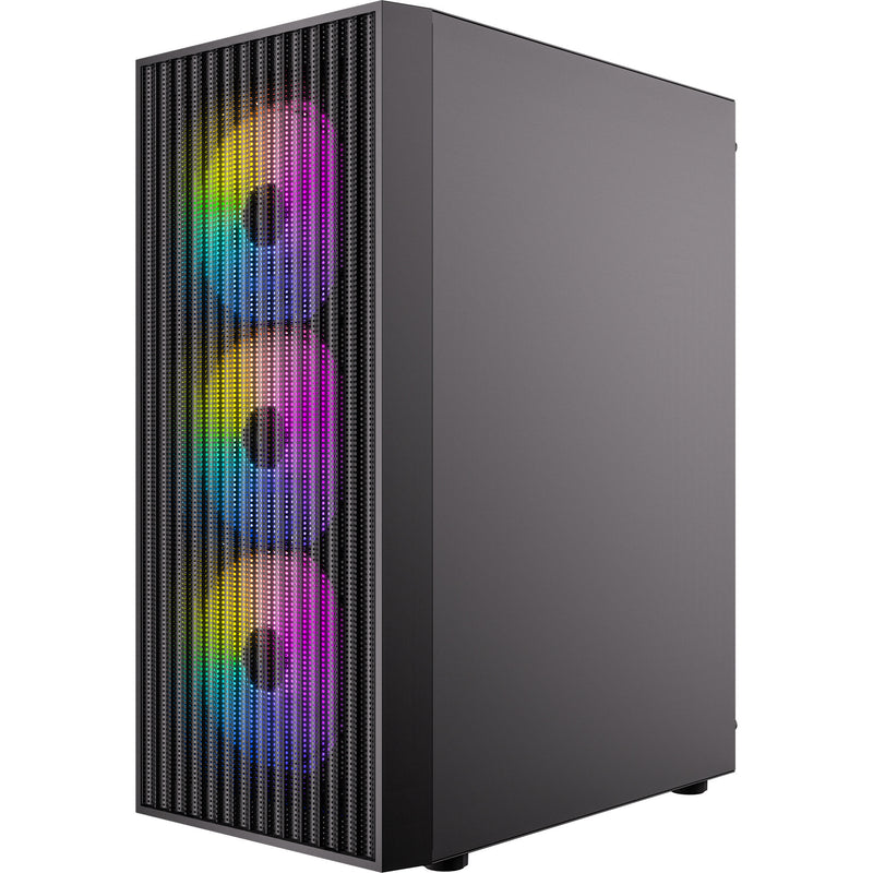 Afbeelding laden in galerijviewer, Antec ax27 rgb elite midi tower behuizing (zwart | 3x usb-a | tempered glass)
