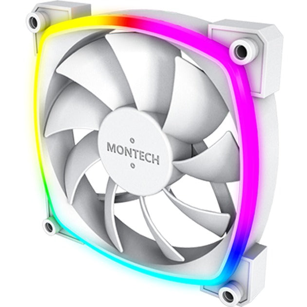 Afbeelding laden in galerijviewer, Montech ax120 fan pwm 3-pack rgb case fans (wit, 3 stuks, 120 x 120 x 25 mm)
