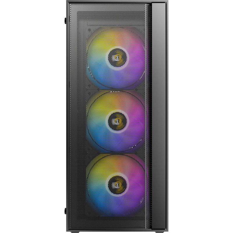 Afbeelding laden in galerijviewer, Antec ax65 argb midi tower behuizing (zwart | 3x usb-a | tempered glass)
