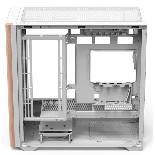 Aerocool b301a mini tower behuizing (wit | 1x usb-a | 1x usb-c | rgb)