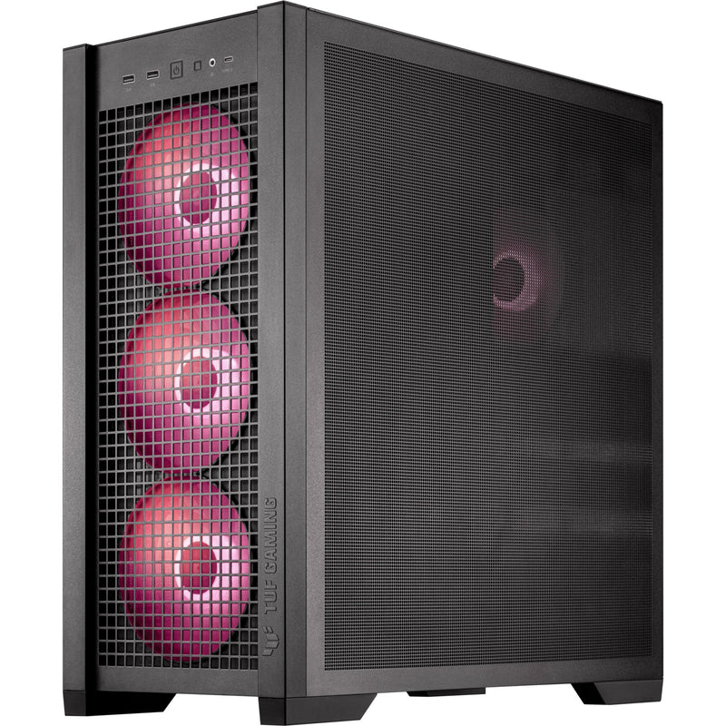Afbeelding laden in galerijviewer, Asus tuf gaming gt302 argb midi tower behuizing (zwart | 2x usb-a | 1x usb-c | rgb | tempered glass)
