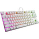 Sharkoon purewriter tkl rgb, gaming toetsenbord (wit, us lay-out, kailh choc low profile red, rgb leds, tkl)