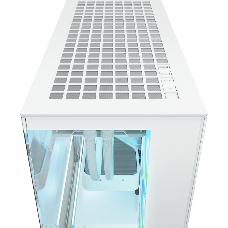 Afbeelding laden in galerijviewer, Arctic xtender midi tower behuizing (wit | 2x usb-a | 1x usb-c | rgb | tempered glass)
