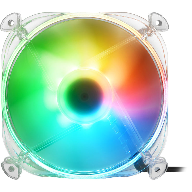 Afbeelding laden in galerijviewer, Sharkoon shark disc rgb case fan (transparant, 120 x 120 x 25 mm)
