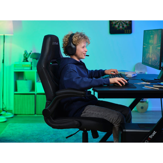 Trust gxt 703 riye gamingstoel (zwart)