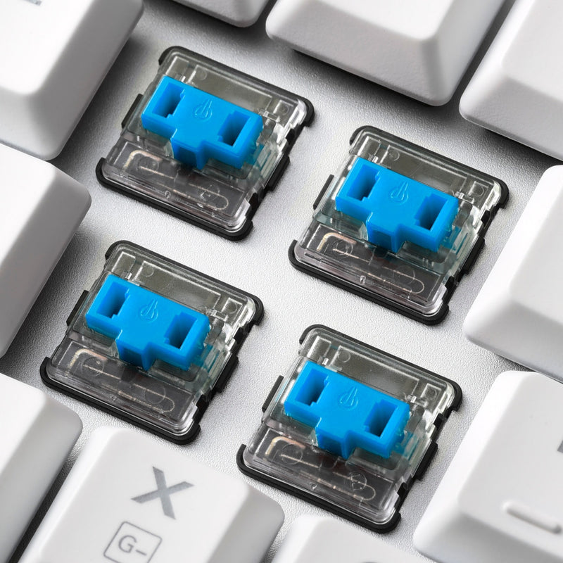 Afbeelding laden in galerijviewer, Sharkoon purewriter tkl rgb mechanisch gaming toetsenbord (wit, us lay-out (qwerty), kailh blue, 80% (tkl), rgb leds)
