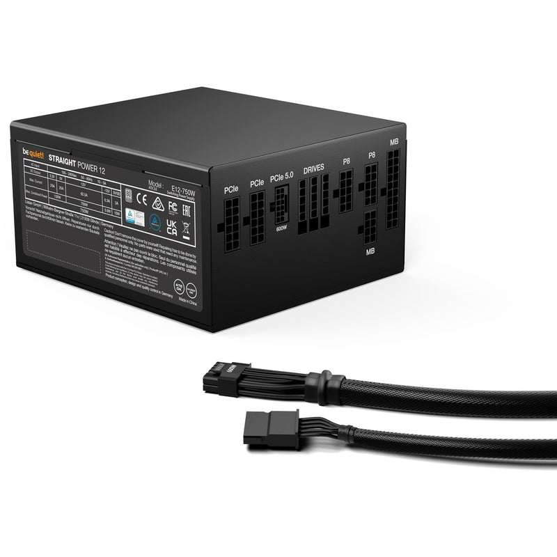 Afbeelding laden in galerijviewer, Be quiet! straight power 12 platinum modulaire 750 watt voeding (zwart, 1x 12v-2x6, 4x pcie)
