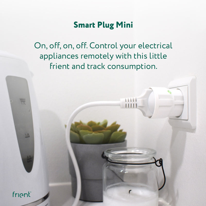 Afbeelding laden in galerijviewer, Frient smart plug mini 2 type e (frans) stekker (wit, zigbee 3.0)

