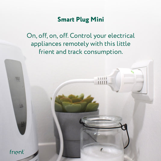 Frient smart plug mini 2 type e (frans) stekker (wit, zigbee 3.0)