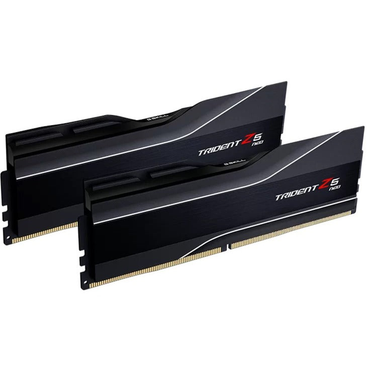 Afbeelding laden in galerijviewer, G.skill 64 gb ddr5-6000 (2x 32 gb) kit werkgeheugen (zwart, f5-6000j3238g32gx2-tz5n, trident z5 neo, expo)
