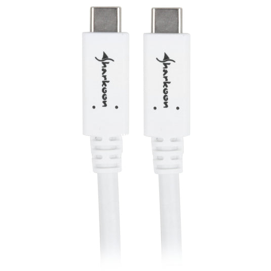 Sharkoon usb-c 3.2 > usb-c kabel (wit, 0,5 meter )