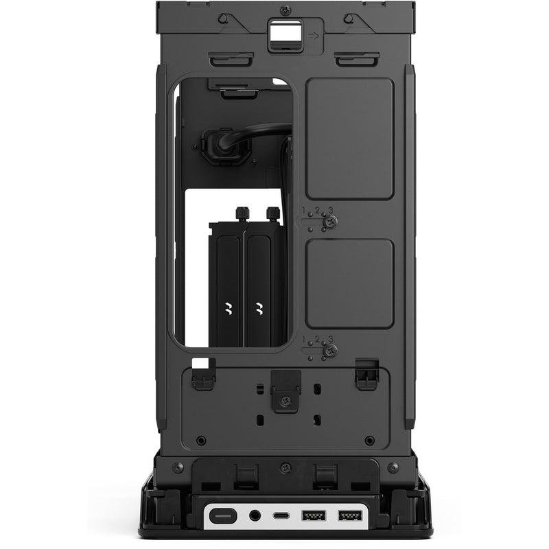 Afbeelding laden in galerijviewer, Fractal design era 2 silver mini tower behuizing (zilver | 2x usb-a | 1x usb-c)

