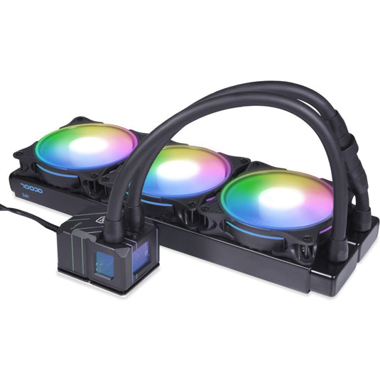Alphacool eisbaer pro hpe aurora 360 cpu aio waterkoeling (zwart, argb, 4-pin pwm)