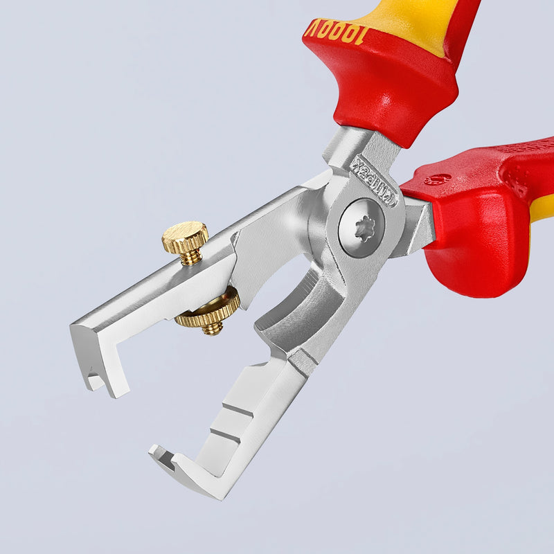 Afbeelding laden in galerijviewer, Knipex 15 mm 187 mm strix® striptangen met kabelschaar - vde - capaciteit - 13 66 180
