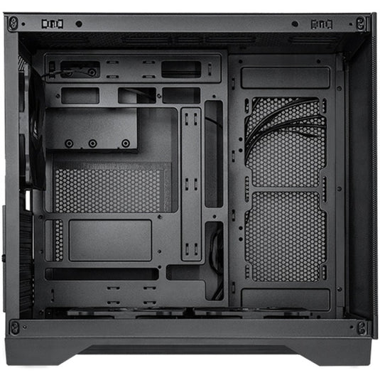 Chieftec visio air midi tower behuizing (zwart | 2x usb-a | 1x usb-c | tempered glass)