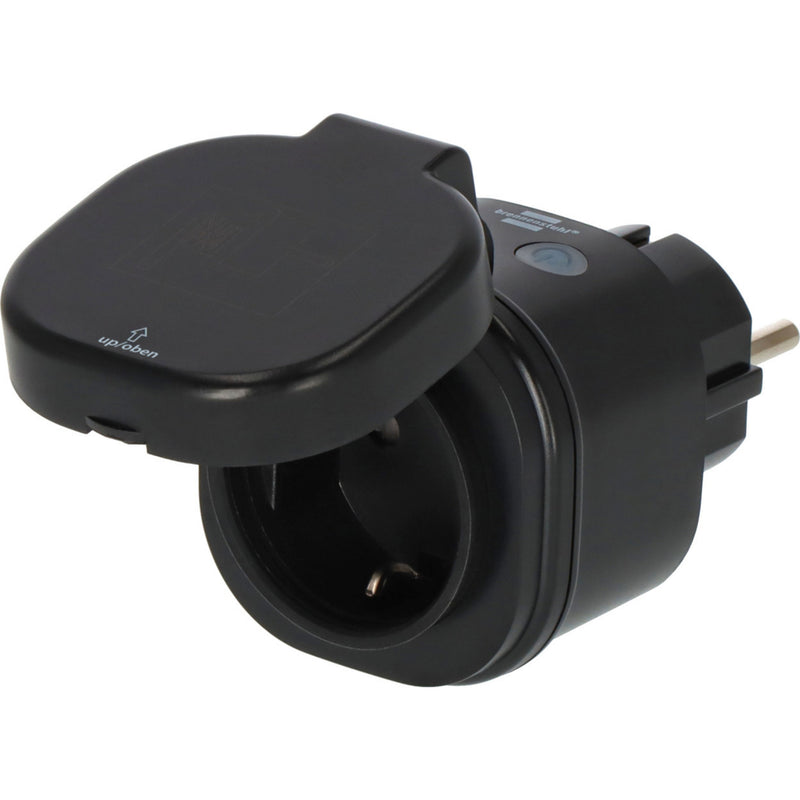 Afbeelding laden in galerijviewer, Brennenstuhl connect smart plug wa 3600 xs03 voor buiten ip44 stekkerdoos (zwart, 2.4 ghz wifi, alexa, google, matter)

