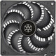 Silverstone air penetrator 120i case fan (zwart, 120 x 120 x 25 mm)