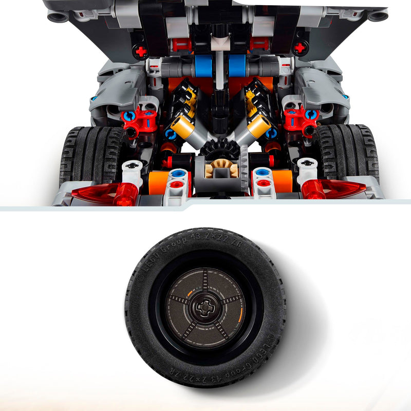 Afbeelding laden in galerijviewer, Lego technic 42173 koenigsegg jesko absolut grijze hypercar
