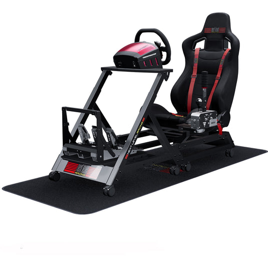 Next level racing gttrack simulator cockpit racing simulator (zwart)