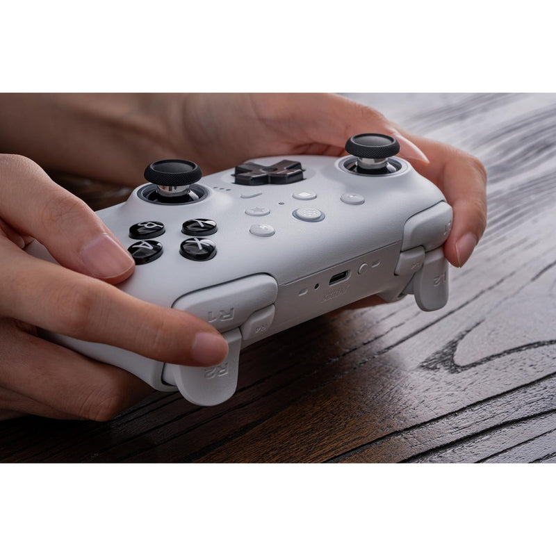 Afbeelding laden in galerijviewer, 8bitdo ultimate 2 bluetooth controller (wit, pc, switch 2, bluetooth usb-c 2.4 ghz)
