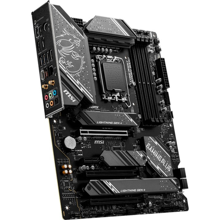 Afbeelding laden in galerijviewer, Msi z790 gaming plus wifi socket 1700 moederbord (grijs zwart, raid, 2.5 gb-lan, wi-fi 6e, bt, sound, atx)
