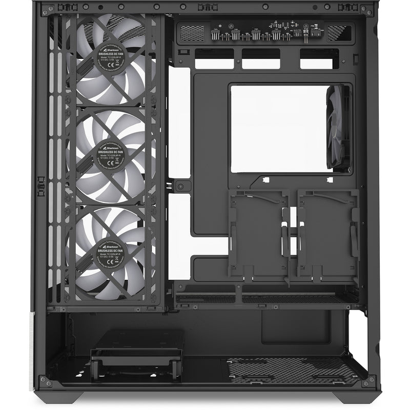 Afbeelding laden in galerijviewer, Sharkoon ak7 argb midi tower behuizing (zwart | 2x usb-a | 1x usb-c | rgb | tempered glass)
