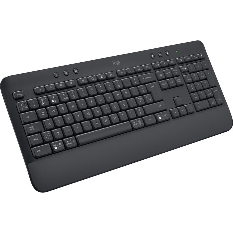 Afbeelding laden in galerijviewer, Logitech signature k650 wireless comfort toetsenbord (grafiet, us-international lay-out (qwerty), 100%)
