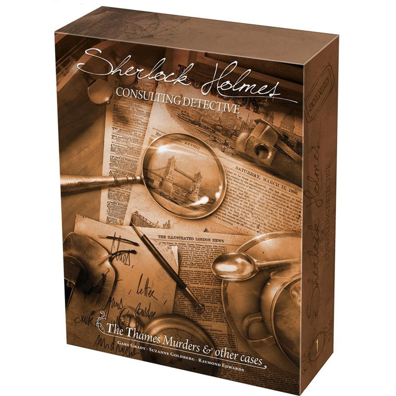 Afbeelding laden in galerijviewer, Asmodee sherlock holmes consulting detective: the thames murders other cases bordspel (engels, 1 - 8 spelers, 60 - 90 minuten, vanaf 12 jaar)
