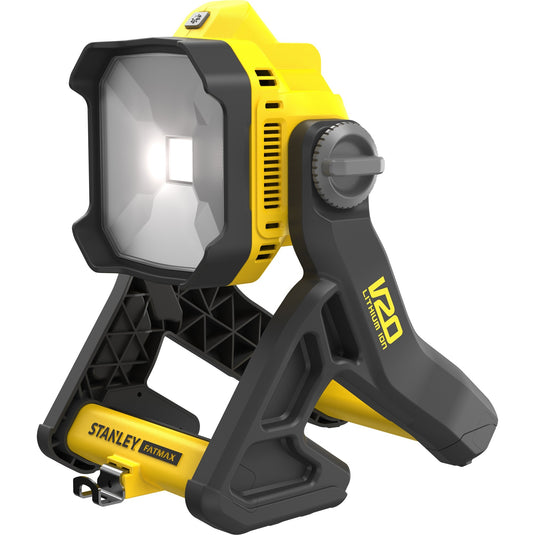 Stanley fatmax v20 18v werklamp (geel zwart, accu en oplader niet inbegrepen)