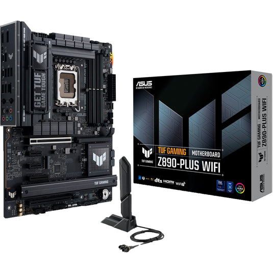 Asus tuf gaming z890-plus wifi socket 1851 moederbord (raid, 2.5gb-lan, wi-fi 7, bt, sound, atx)