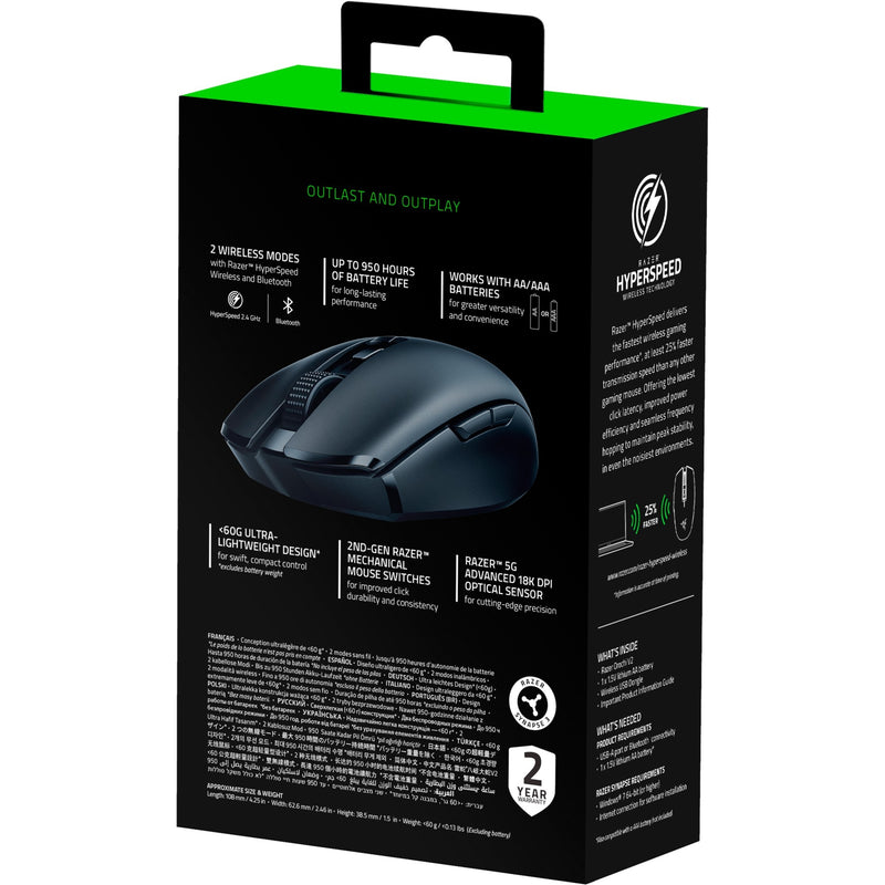 Afbeelding laden in galerijviewer, Razer orochi v2 mobile wireless gaming mouse (zwart, 18.000 dpi, 2.4 ghz + bluetooth)
