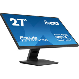 Iiyama prolite t2752msc-b1 27 touchscreen monitor (zwart, 1x displayport, 1x hdmi, 2x usb-a)