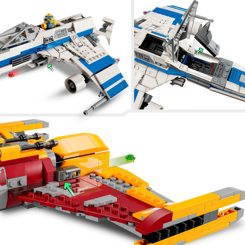 Afbeelding laden in galerijviewer, Lego star wars - new republic e-wing vs. shin hati's starfighter constructiespeelgoed (75364)
