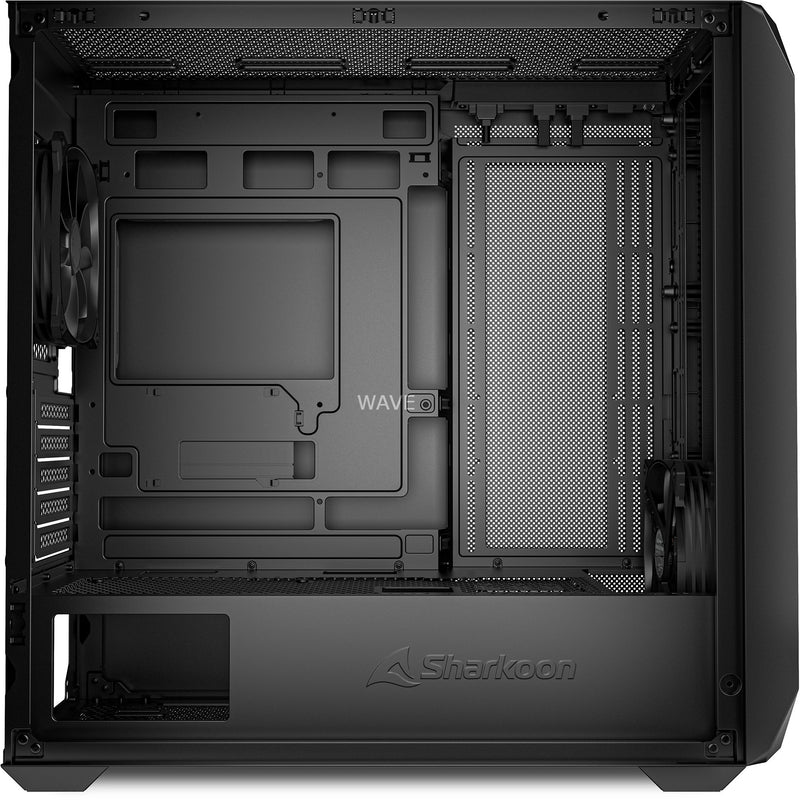 Afbeelding laden in galerijviewer, Sharkoon mk3 mini tower behuizing (zwart | 2x usb-a | 1x usb-c)
