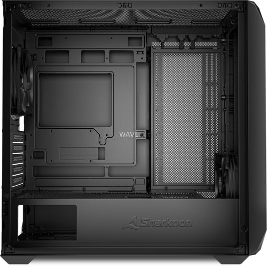 Sharkoon mk3 mini tower behuizing (zwart | 2x usb-a | 1x usb-c)