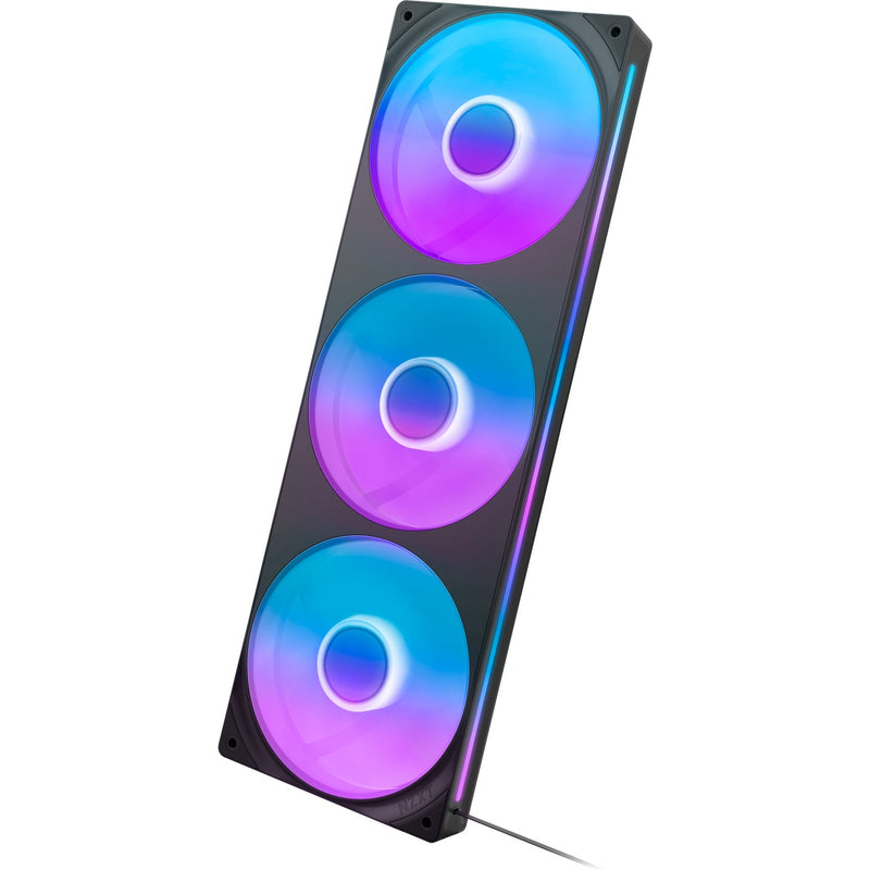 Afbeelding laden in galerijviewer, Nzxt f360 rgb core case fans (zwart, 3 stuks, 360 x 120 x 26 mm)

