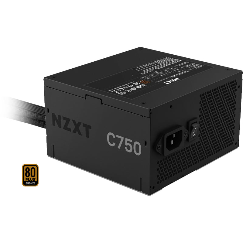 Afbeelding laden in galerijviewer, Nzxt c750 bronze modulaire 750 watt voeding (zwart, 1x 12v-2x6, 4x pcie)
