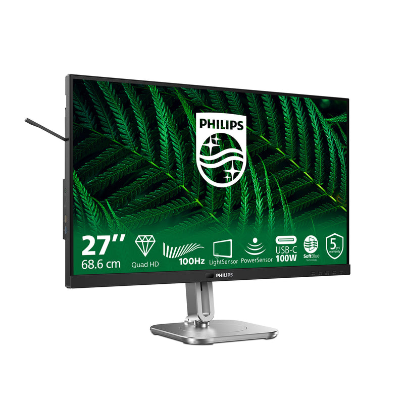 Afbeelding laden in galerijviewer, Philips 27b2g5601 27 monitor (zilver zwart, hdmi, displayport, usb, lan, audio)
