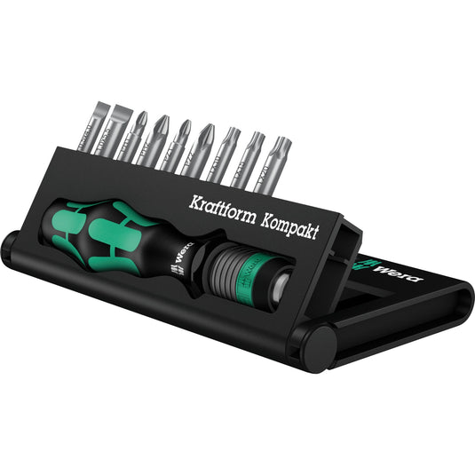 Wera kraftform kompakt 10 bitset (zwart groen, 10-delig)