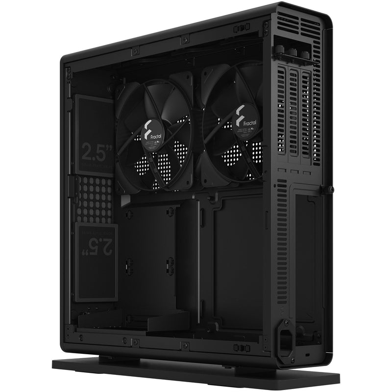 Afbeelding laden in galerijviewer, Fractal design ridge black mini tower behuizing (zwart | 2x usb-a | 1x usb-c)
