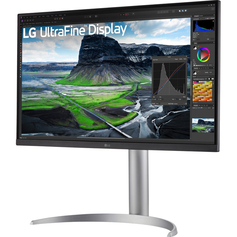 Afbeelding laden in galerijviewer, Lg ultrafine 27uq850v-w 27 4k uhd monitor (wit zilver, 2x hdmi, displayport, 2x usb-a, usb-b, usb-c)
