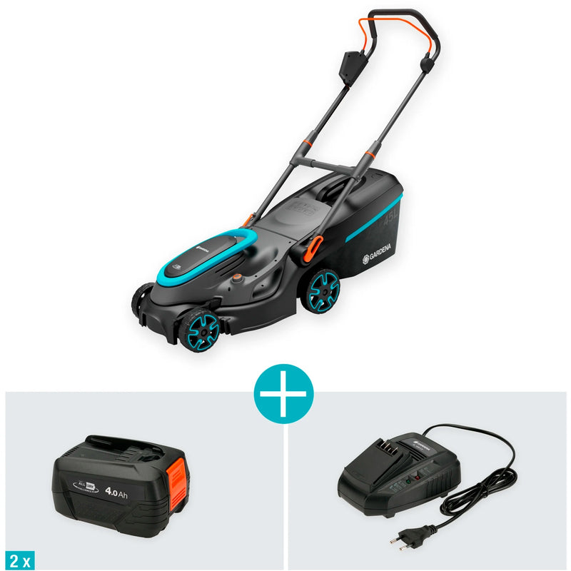 Afbeelding laden in galerijviewer, Gardena powermax 37 36v p4a ready-to-use - accu grasmaaier - 37 cm - incl. 2 accu?s
