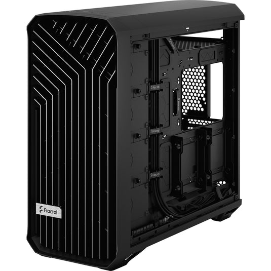 Fractal design torrent black solid midi tower behuizing (zwart | 2x usb-a | 1x usb-c)