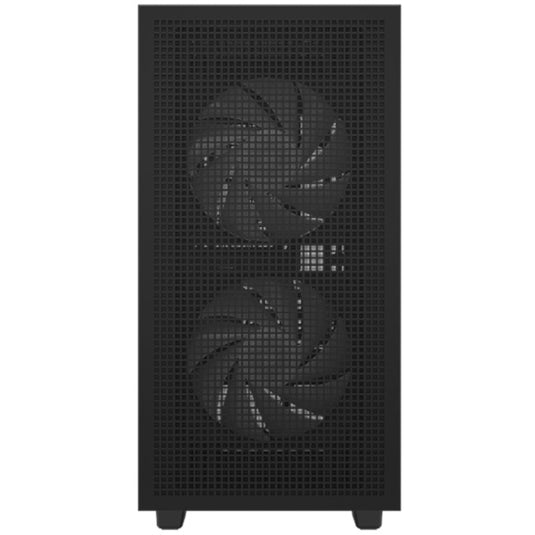 Deepcool ch360 mini tower behuizing (zwart | 1x usb-a | 1x usb-c | rgb | tempered glass)