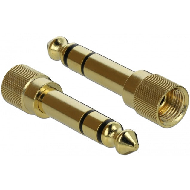 Afbeelding laden in galerijviewer, Delock stereokabel 3,5 mm 3 pin-stekker > 3,5 mm 3 pin-stekker (zwart, 0,5 meter)
