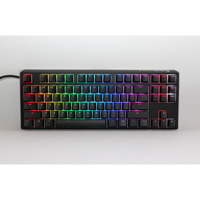 Afbeelding laden in galerijviewer, Ducky one 3 classic tkl rgb mechanisch toetsenbord (zwart, us lay-out (qwerty), cherry mx silent red, 80% (tkl), rgb leds, double-shot pbt, hot-swappable, quack mechanics)
